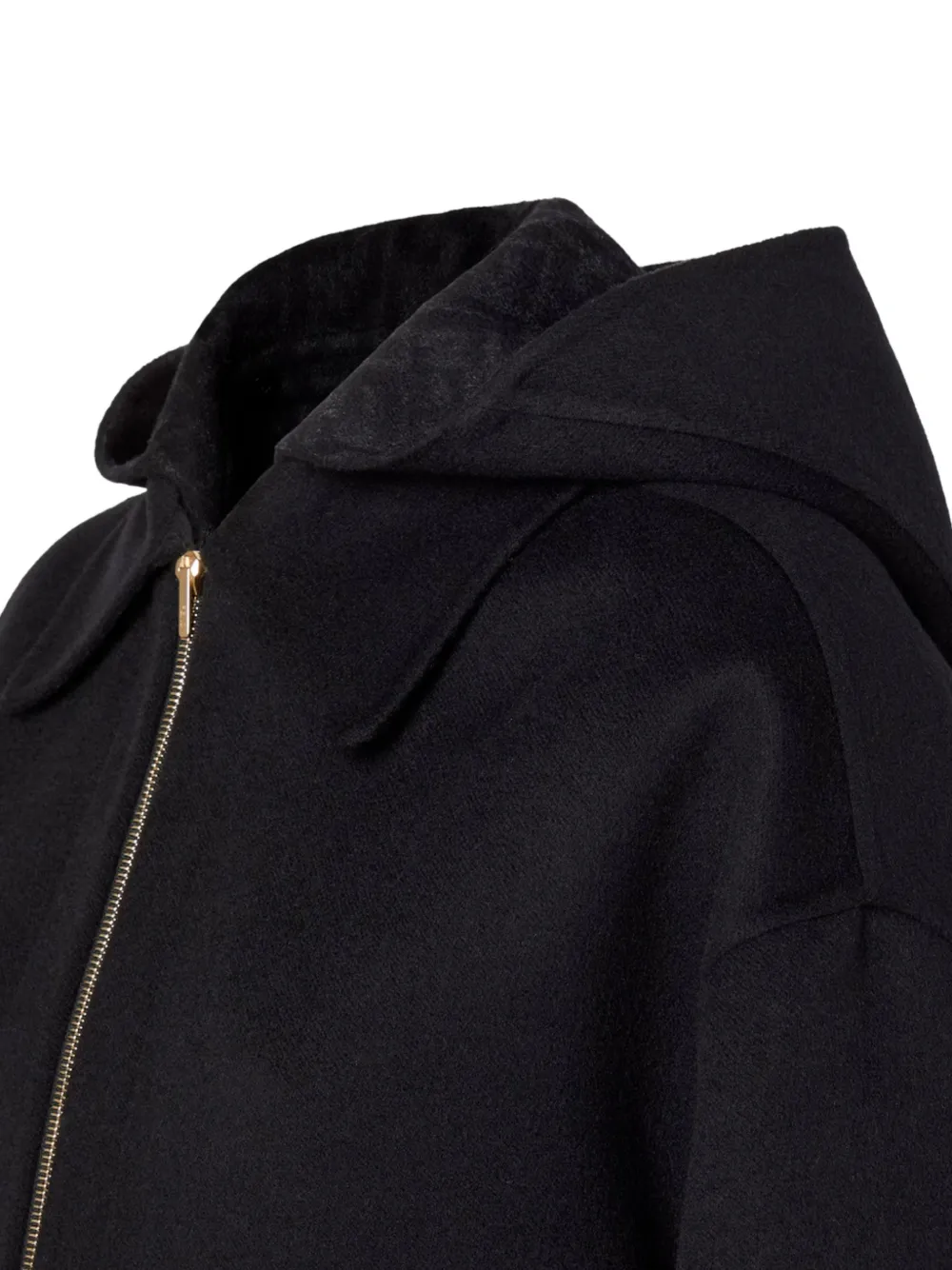  Fendi Hooded Zip-up Jacket - Black 
