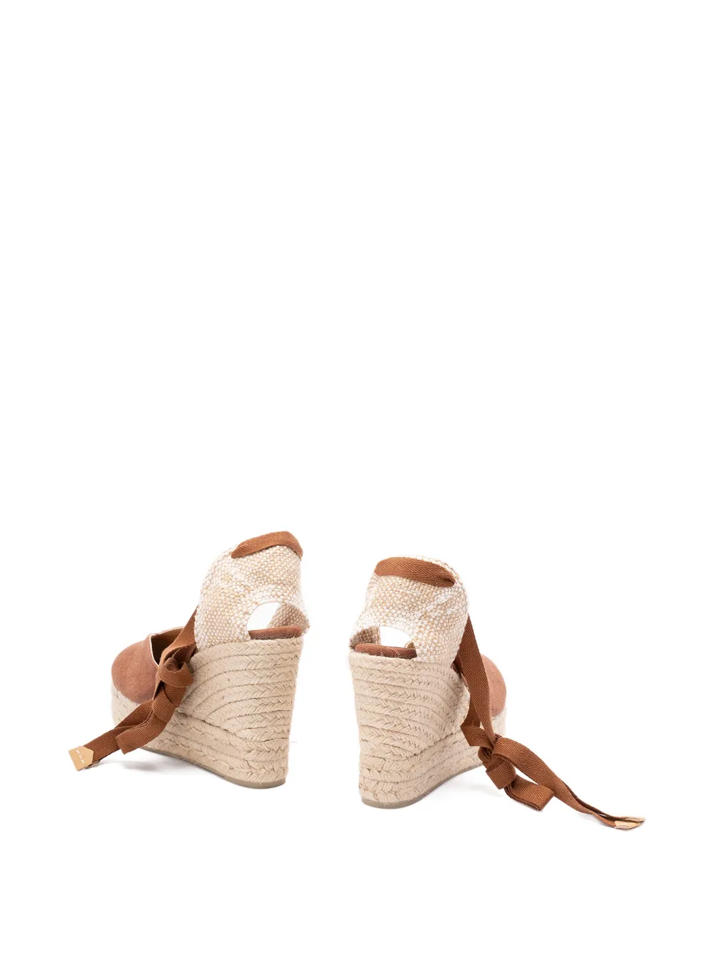 Castañer Chiara 8Ed 002 espadrilles met sleehak Bruin