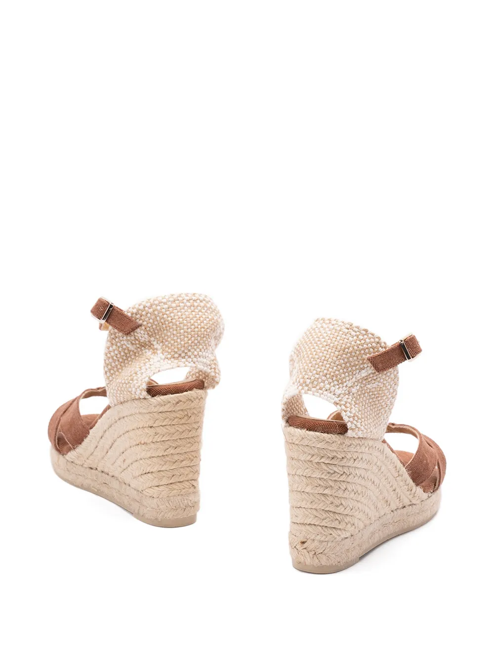 Castañer Bruna 8 002 criss-cross buckle espadrilles Bruin