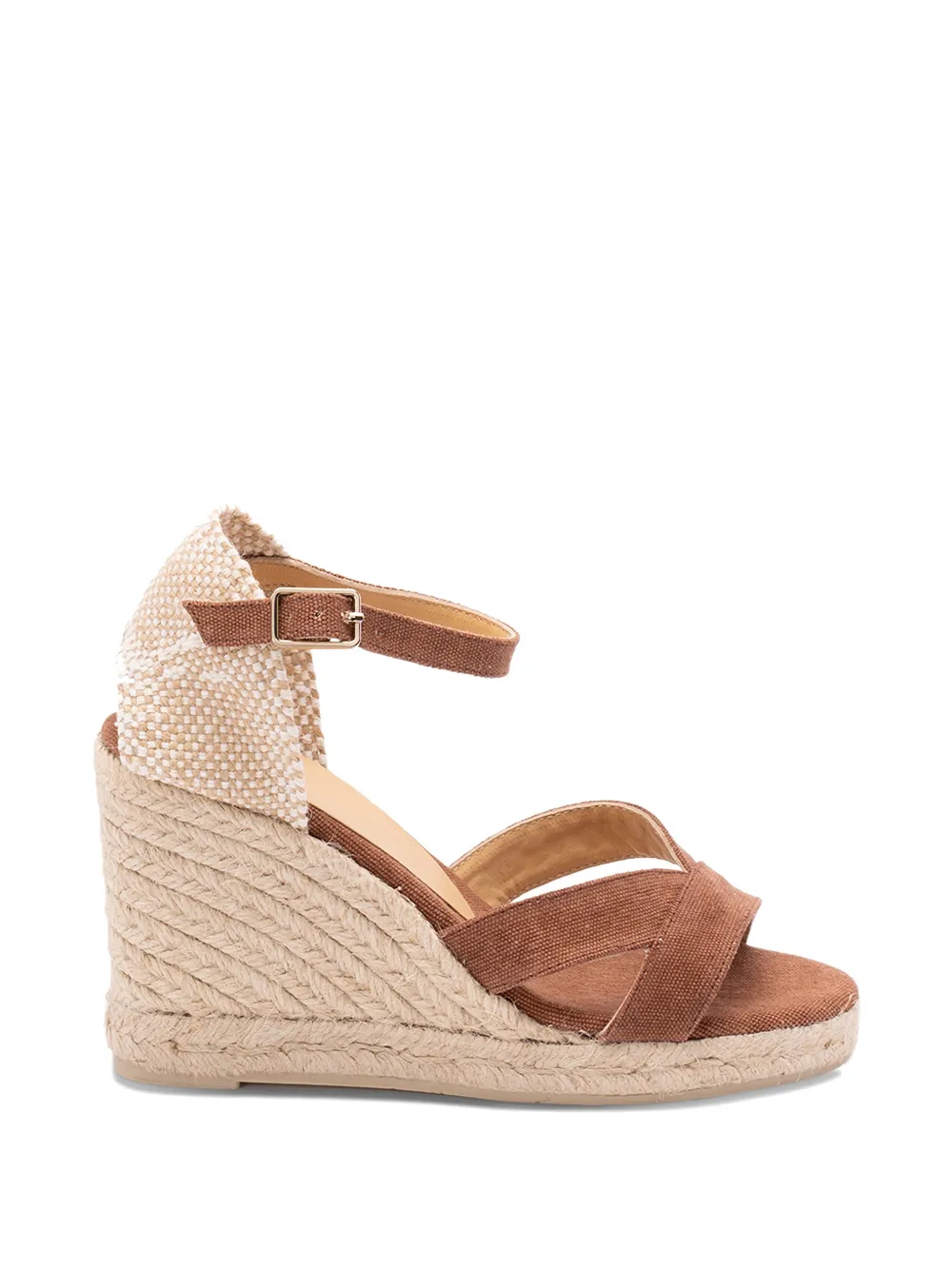Castañer Bruna 8 002 criss-cross buckle espadrilles Bruin