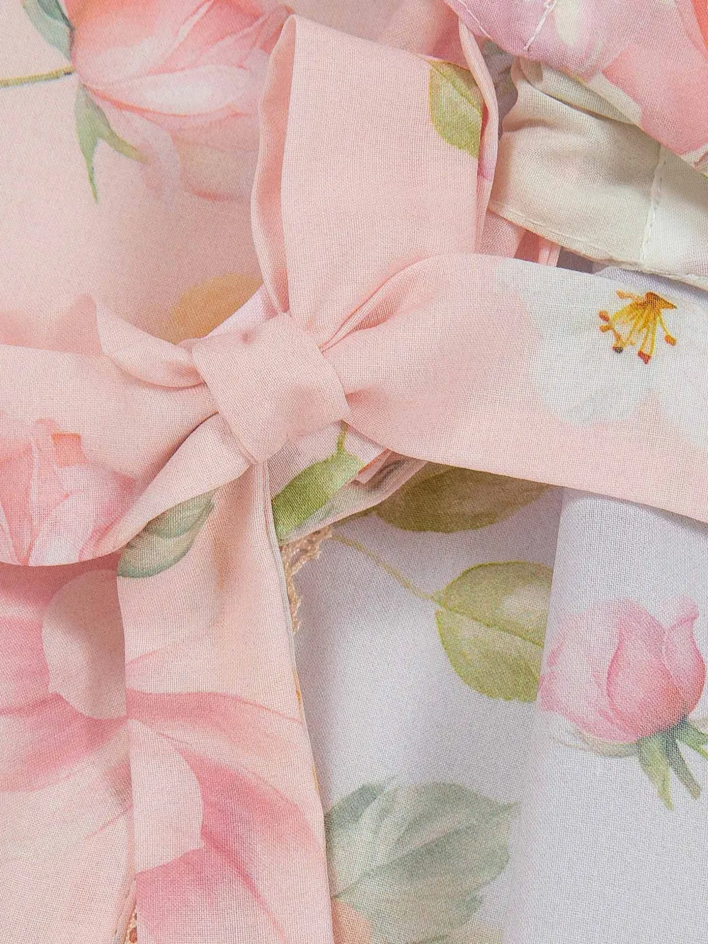 Lapin House Jurk met bloemenprint Beige