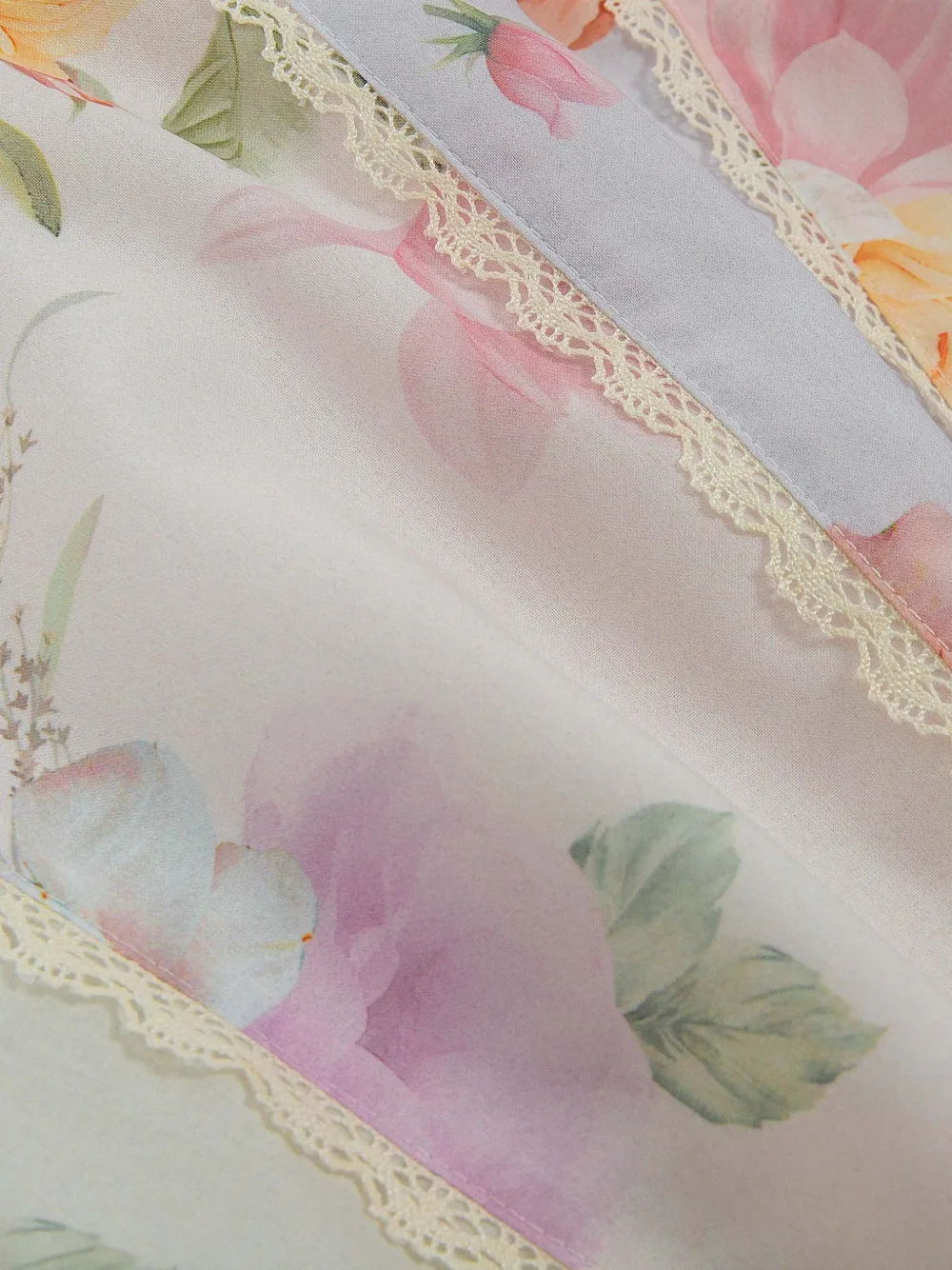Lapin House Jurk met bloemenprint Beige