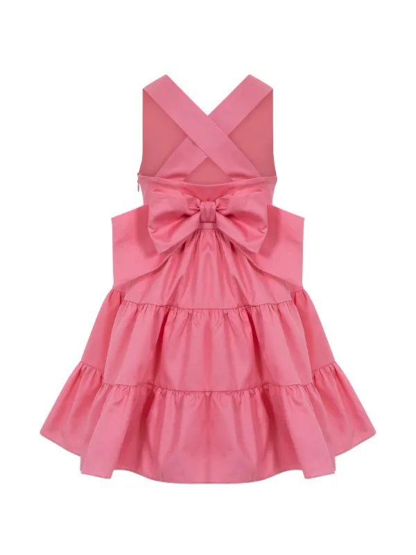 lapin house pink dress Lapin House Girls Pink Logo Hooded Dress