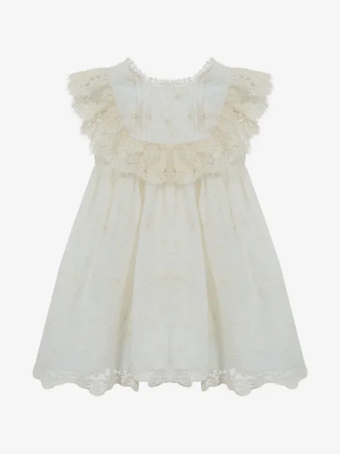 Lapin House lace-collar dress