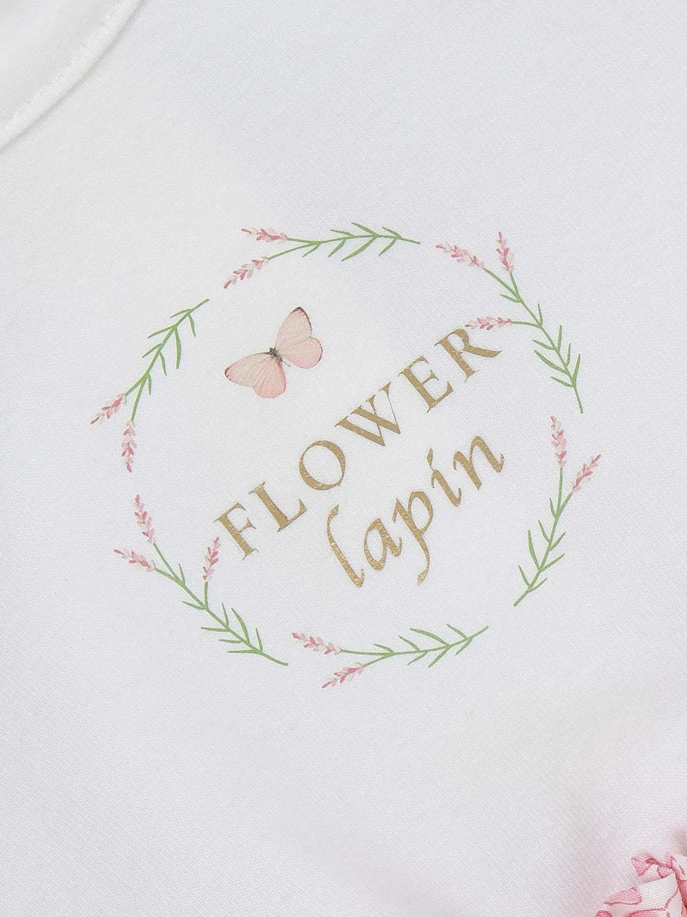 Lapin House Jurk met bloemenprint Wit