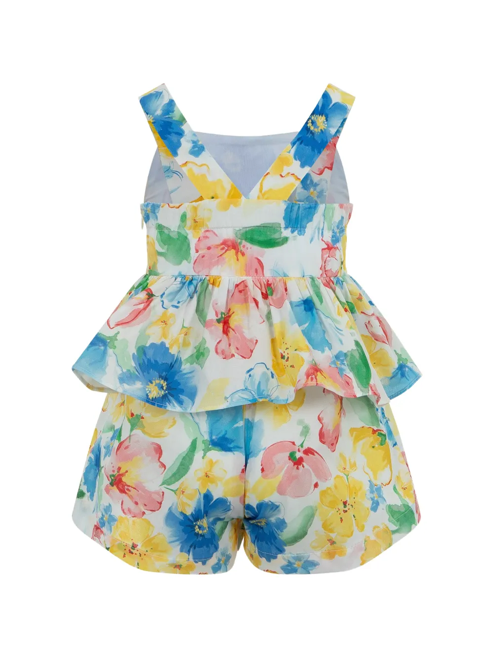 Lapin House Romper met bloemenprint Wit