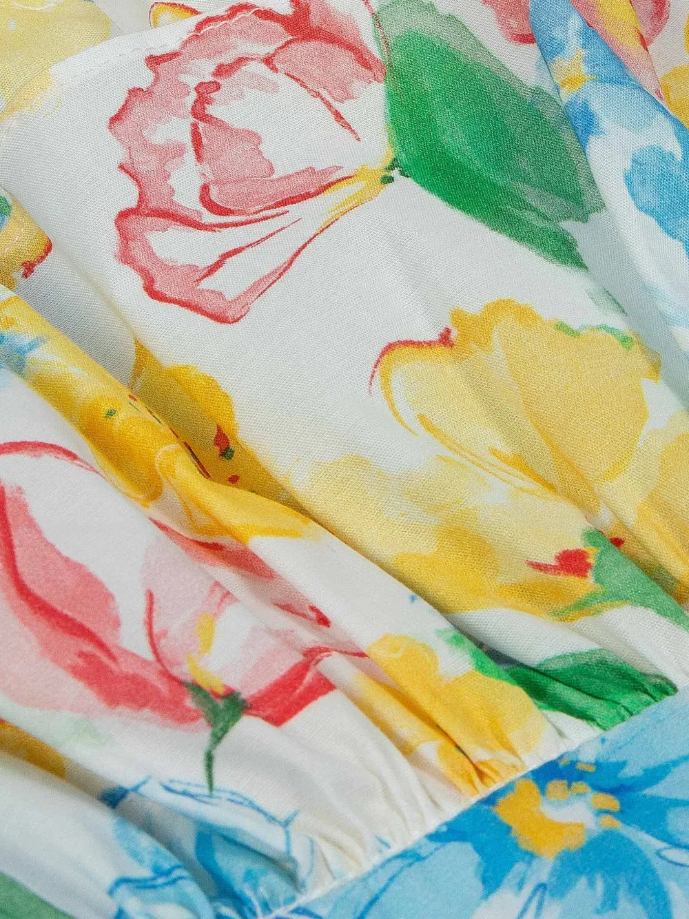 Lapin House Romper met bloemenprint Wit