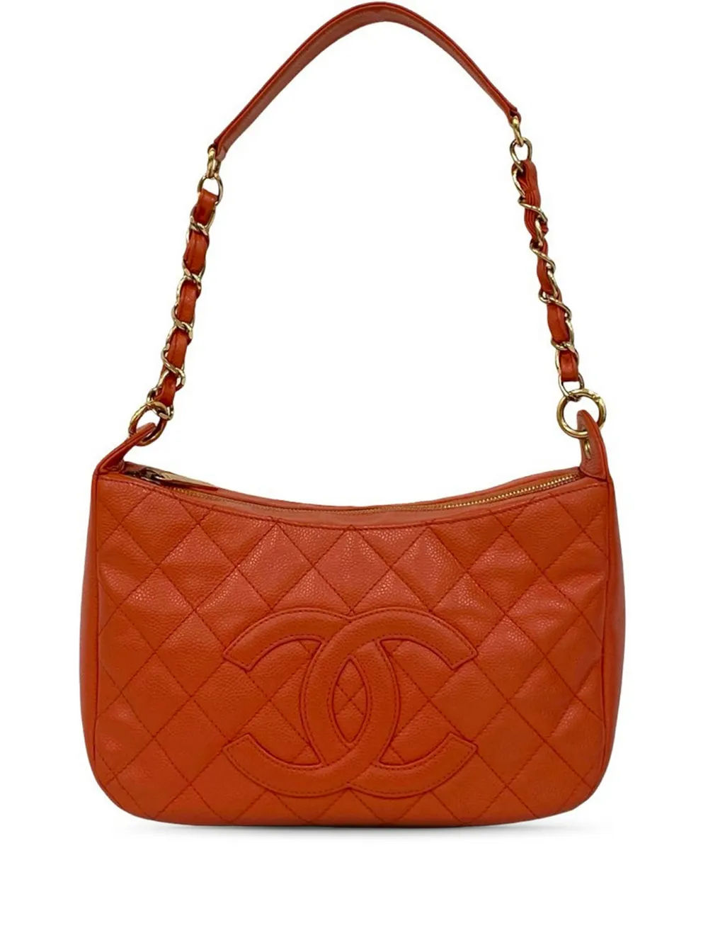 CHANEL Pre-Owned Borsa a spalla Timeless CC in pelle Caviar trapuntata 2002-2003 - Rosa