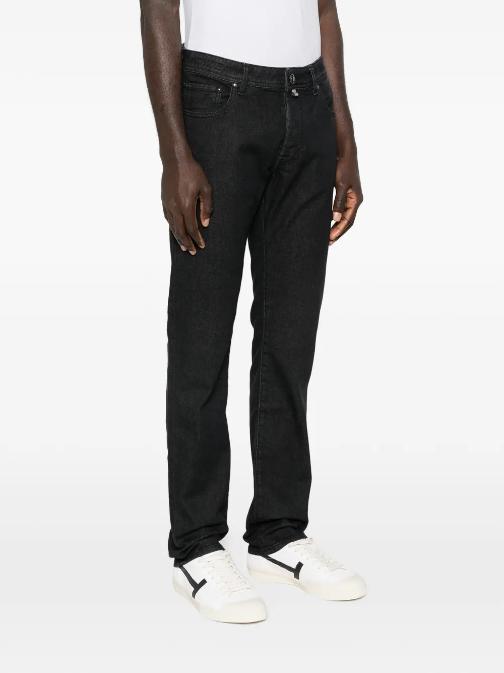 Jacob Cohën Jeans met vijf zakken Zwart