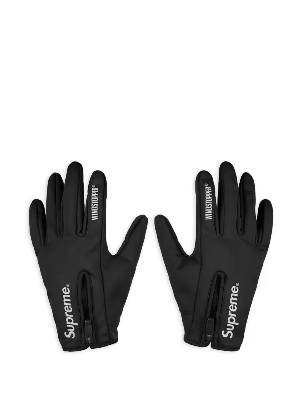 Supreme WINDSTOPPER Zip Gloves | Black | FARFETCH NZ