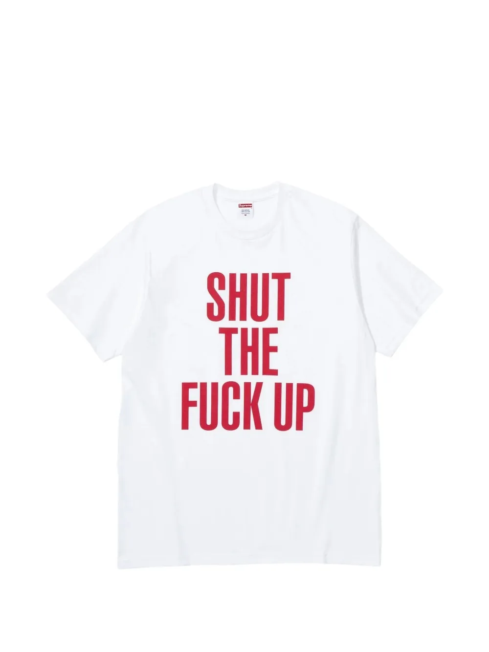 Supreme T-shirt Shut Up con stampa - Bianco