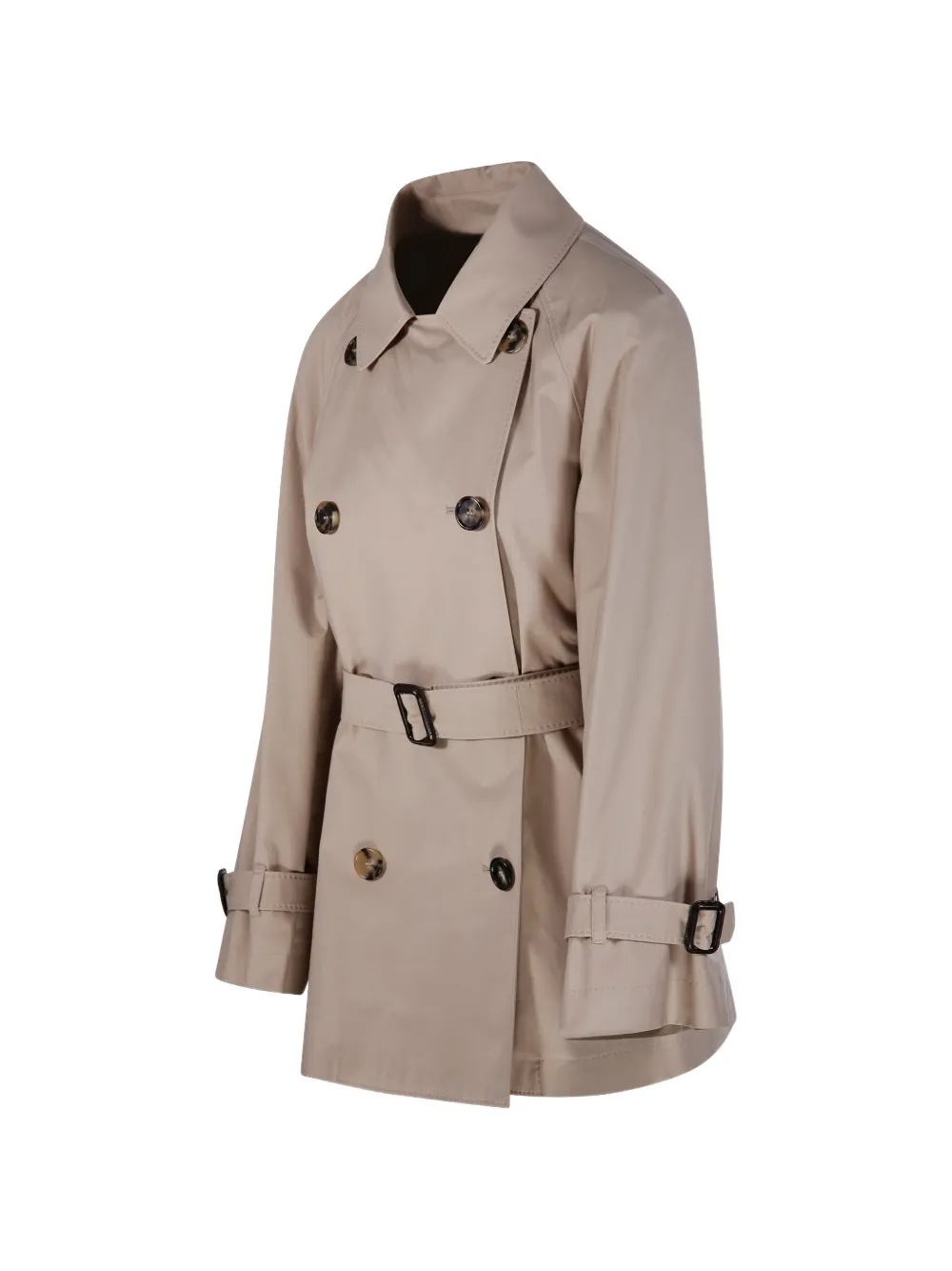  Max Mara Calle Belted Double-breasted Trench Coat - Neutrals 