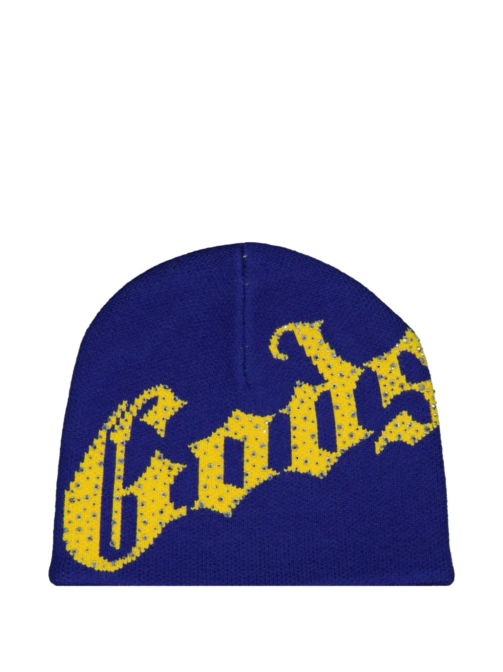 GODSPEED logo studded beanie hat - Blu