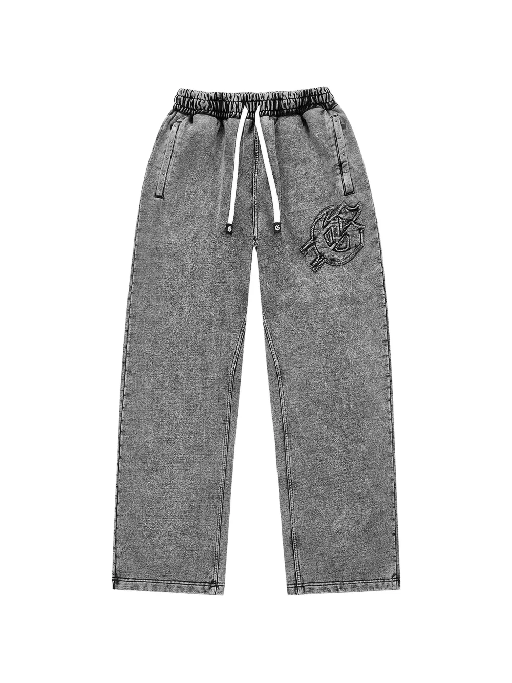 GODSPEED studded track pants - Grigio