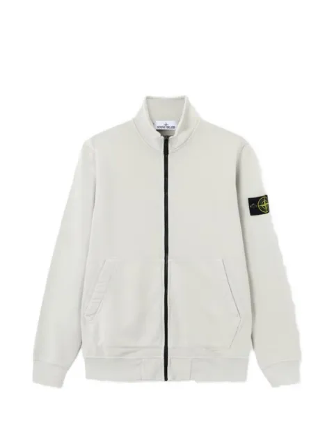 Stone Island sudadera con cuello falso y cierre
