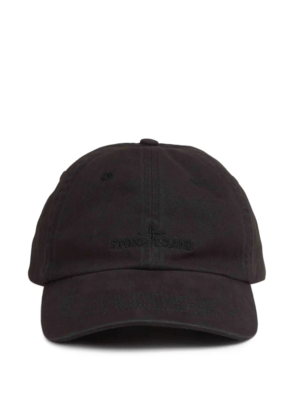 Stone Island logo-detail embroidery cap - Nero