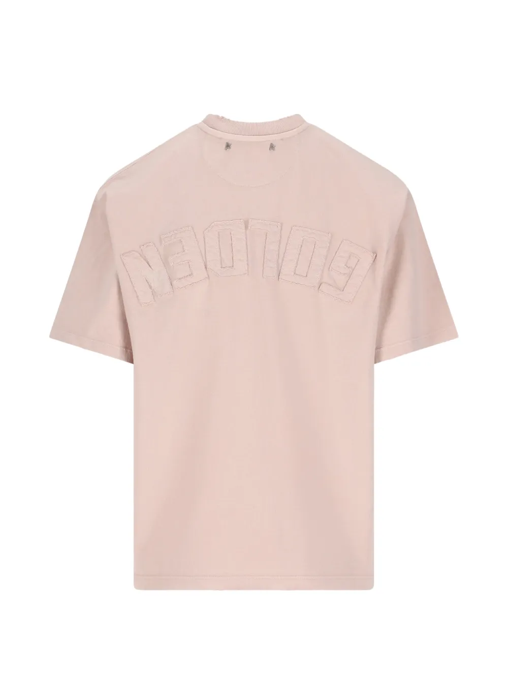 Golden Goose T-shirt met applicatie Roze