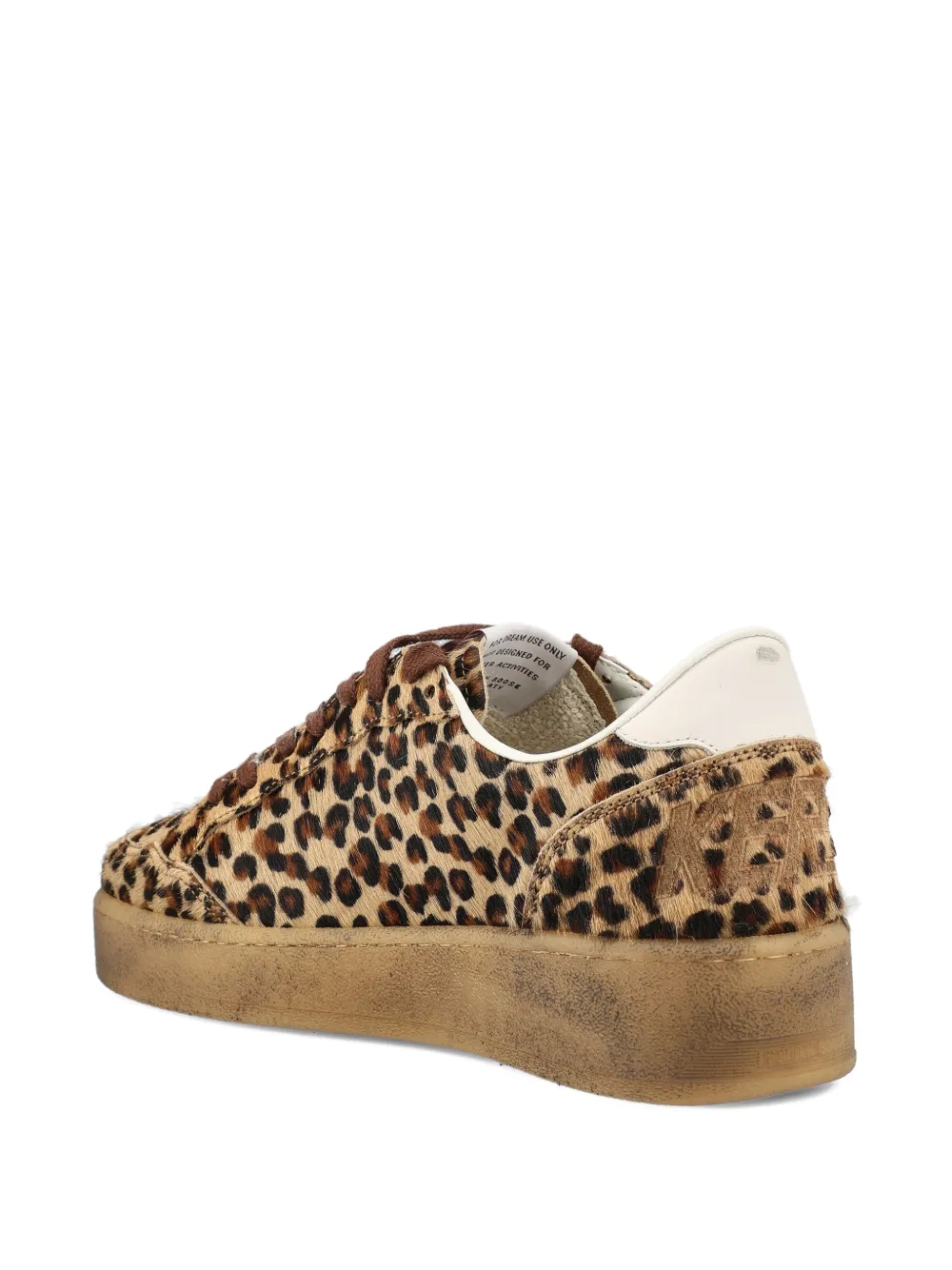 Golden Goose Star leren sneakers met luipaardprint Bruin