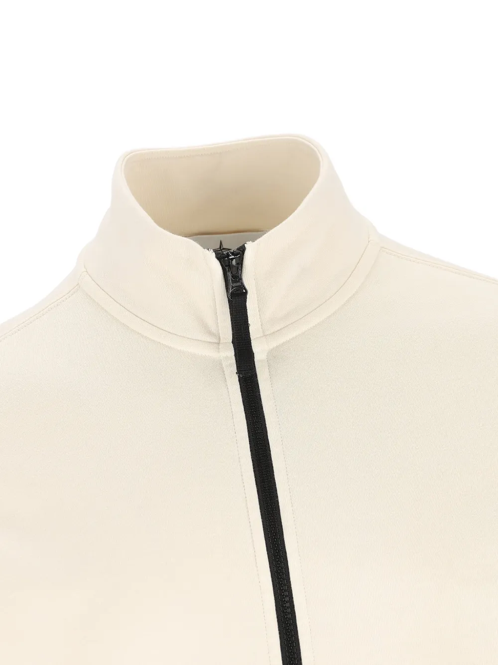 Stone Island Sweater met opgestikte zakken en rits Beige