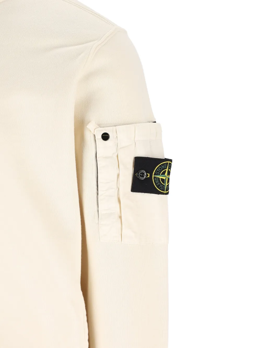 Stone Island Sweater met opgestikte zakken en rits Beige