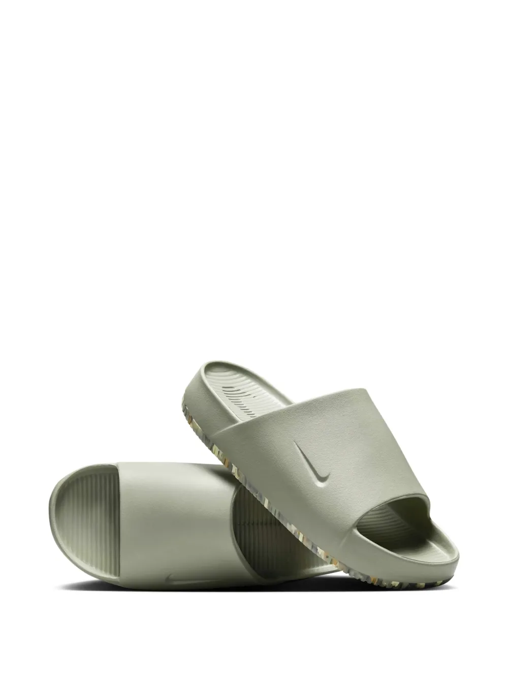 Nike Calm slippers met logo-reliëf Groen