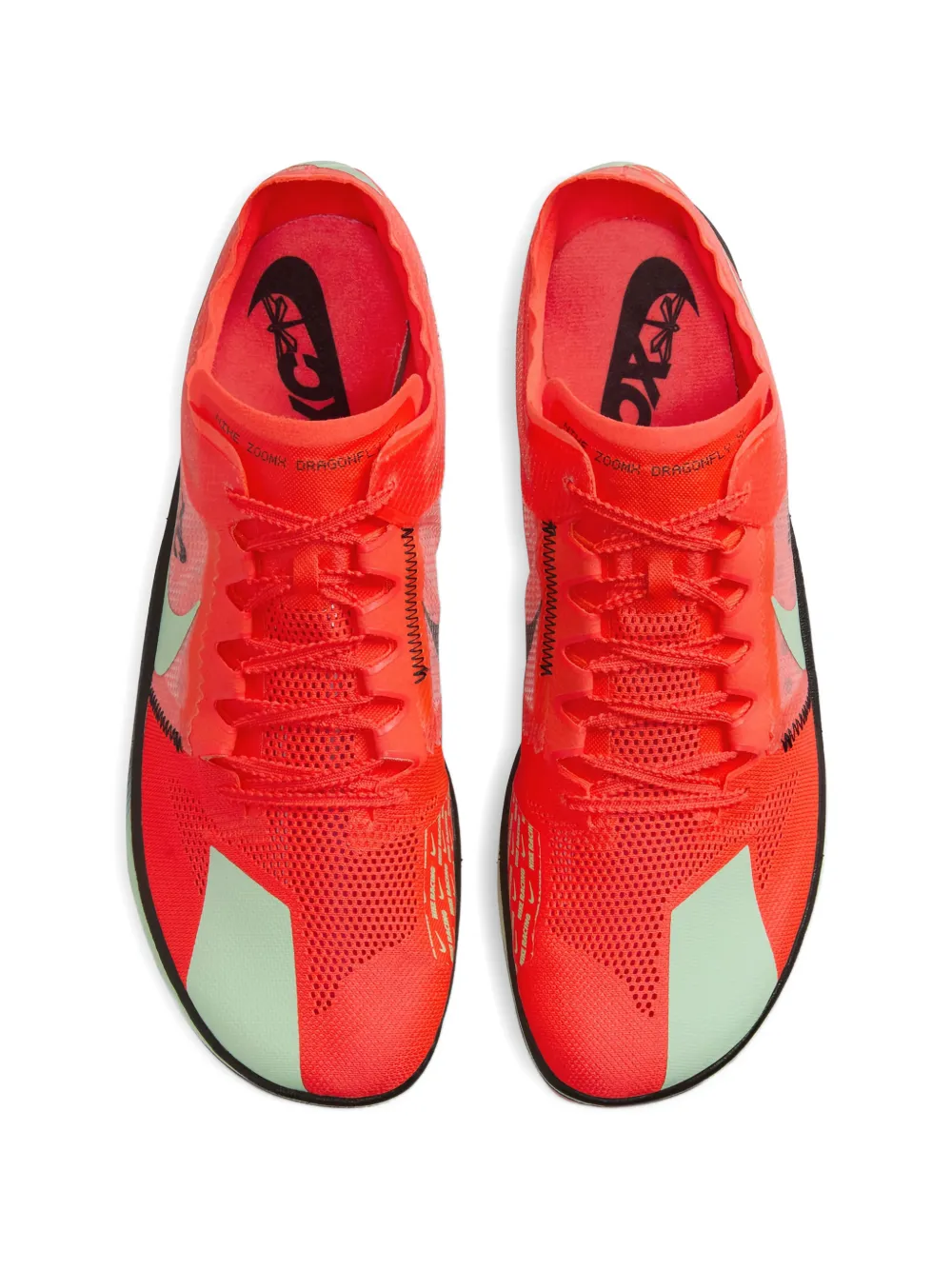 Nike ZoomX Dragonfly XC cross-country spike sneakers Rood