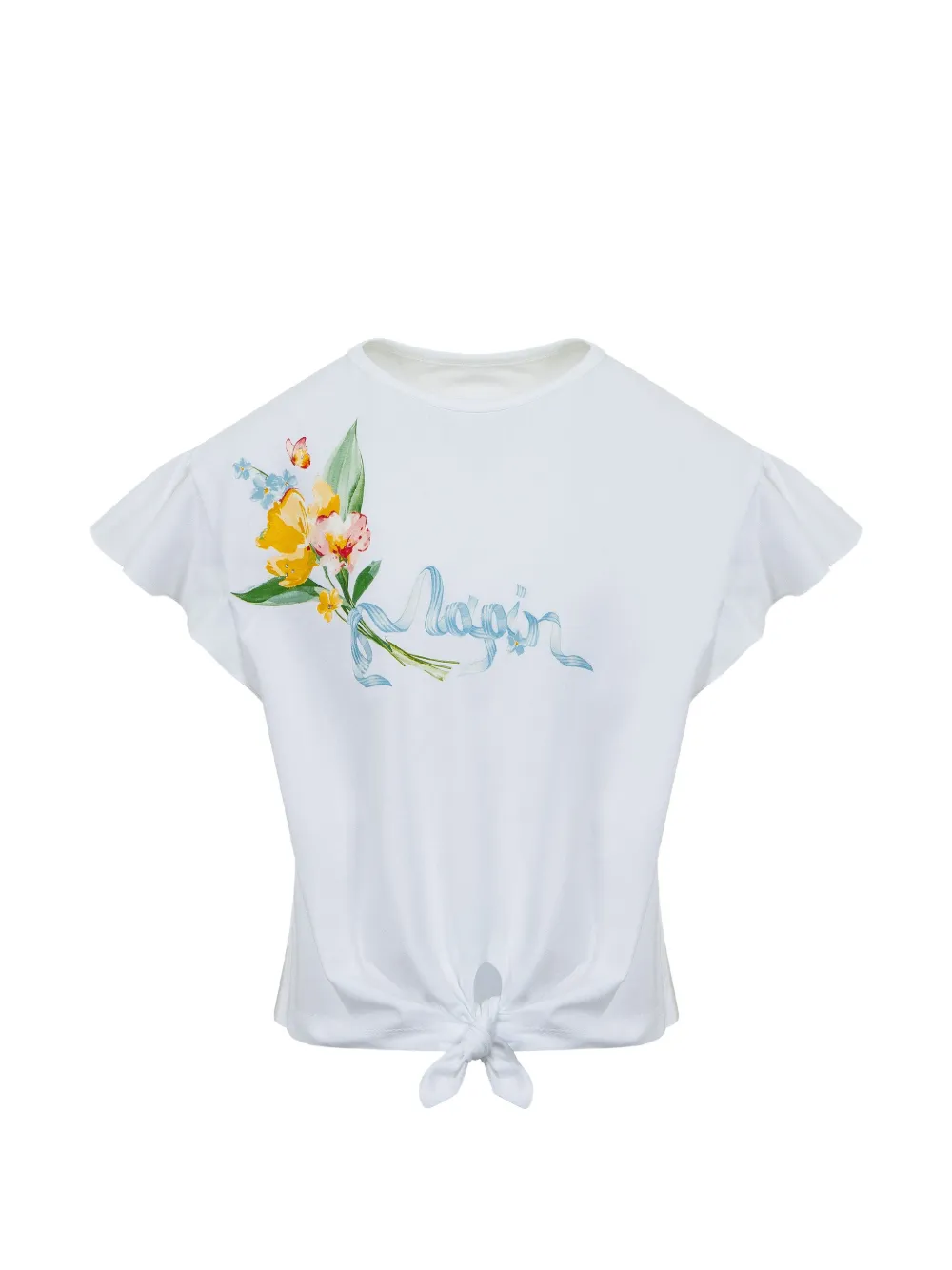 Lapin House Legging met bloemenprint Wit