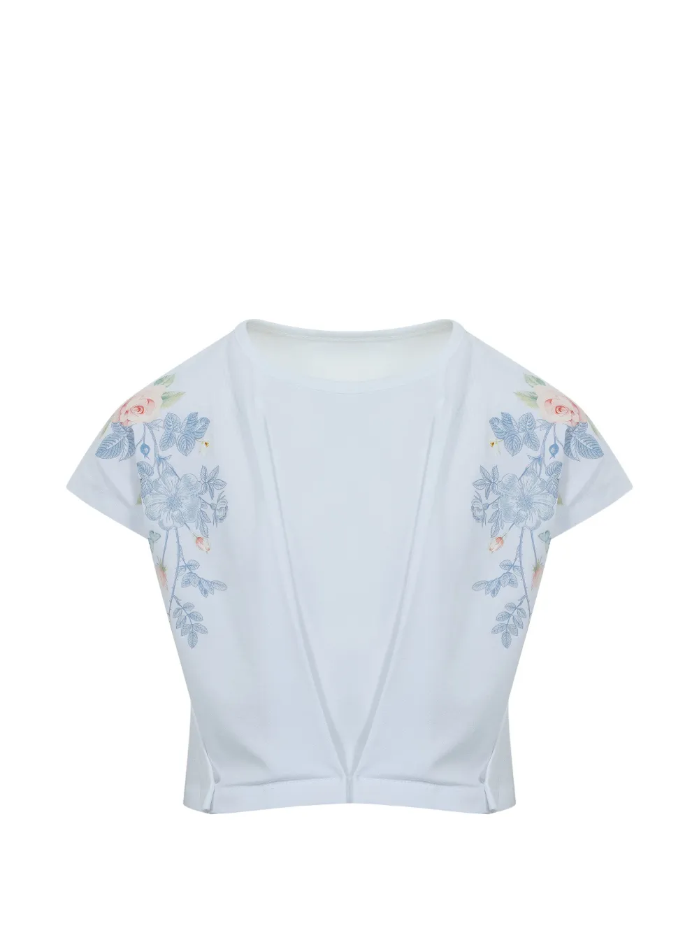 Lapin House T-shirt a fiori - Bianco