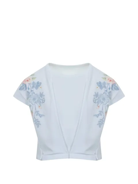 Lapin House floral print knot T-shirt