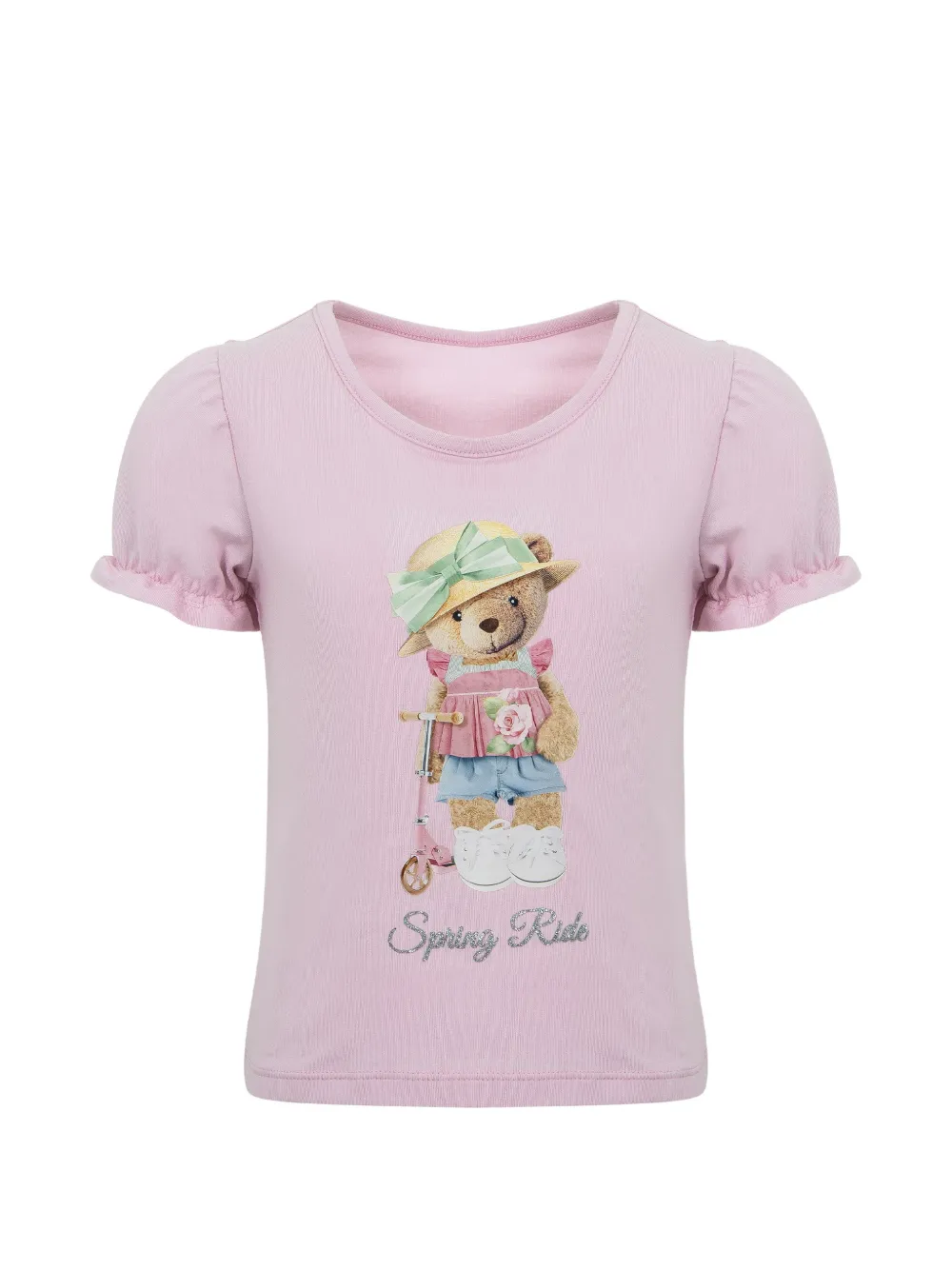 Lapin House T-shirt con ruches - Rosa
