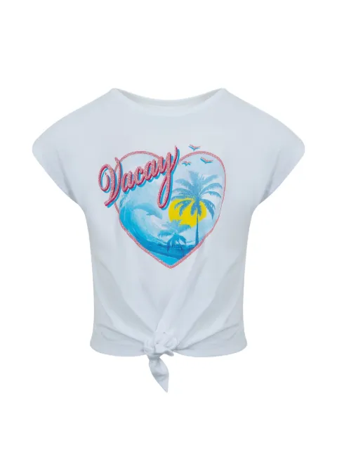 Lapin House playera con nudo estampado