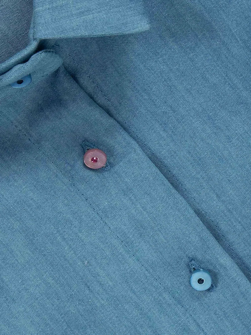 Lapin House Gestrikt shirt met ruches Blauw