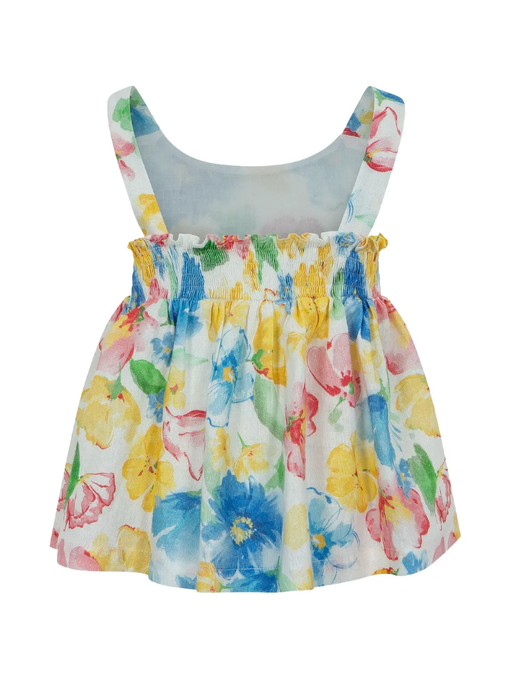 Lapin House Shorts met bloemenprint en ruches Wit