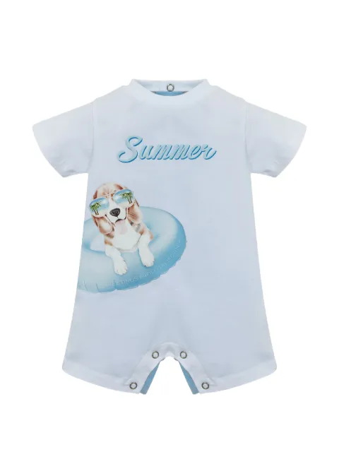 Lapin House graphic-print romper