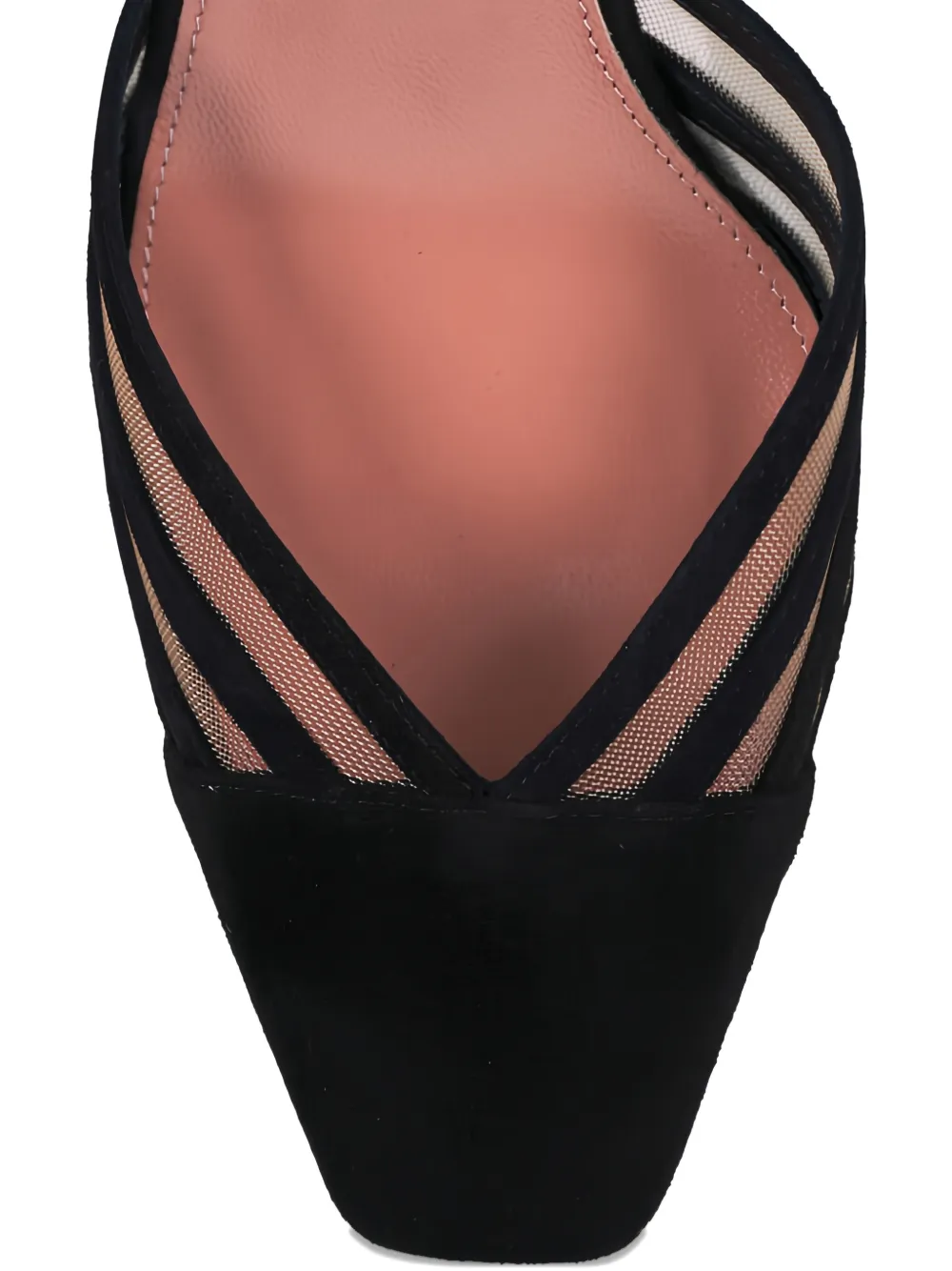 Aquazzura Gestreepte pumps Zwart