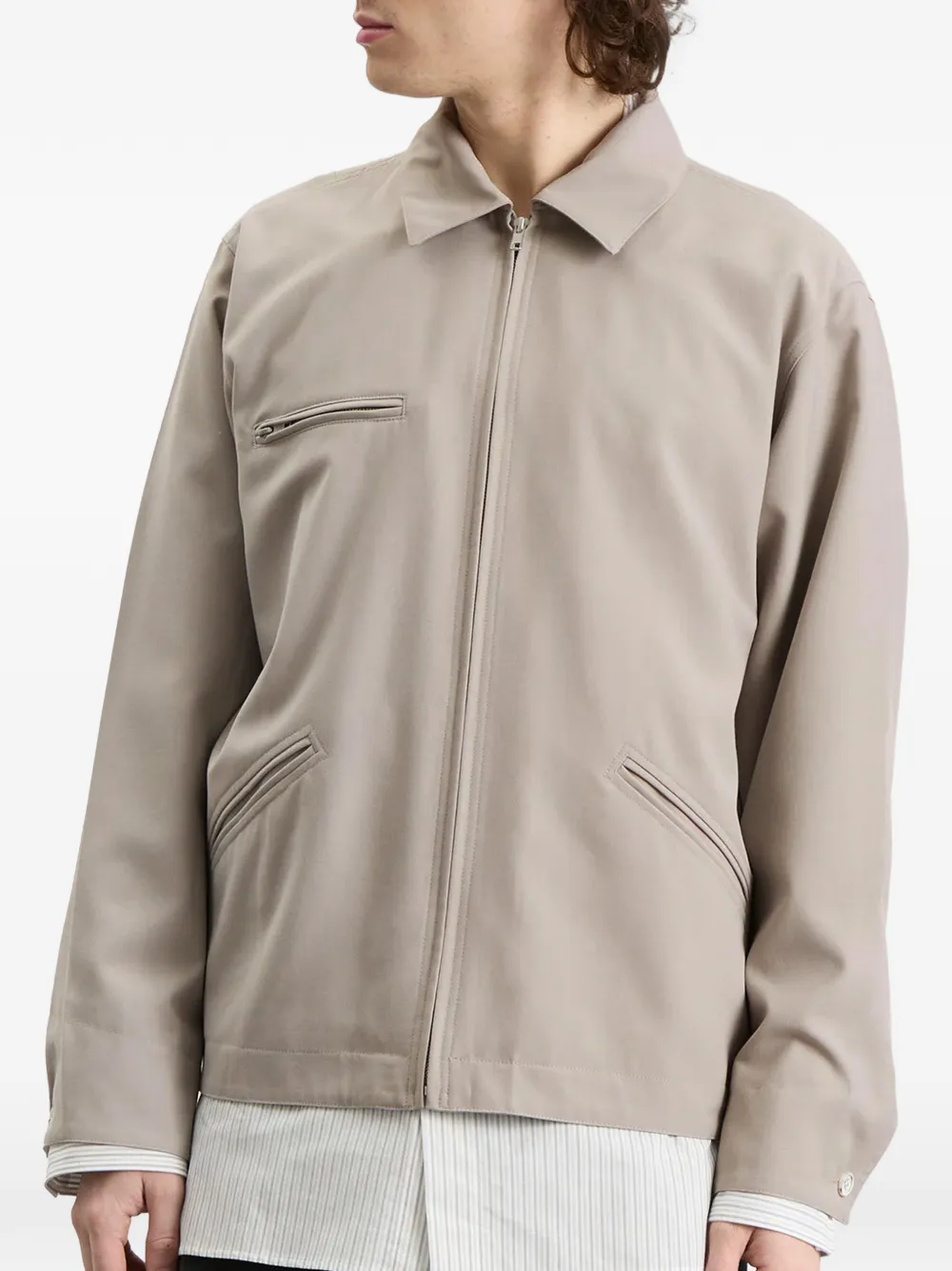 Mm6 Maison Margiela Zip Pocket Jacket - Grey 