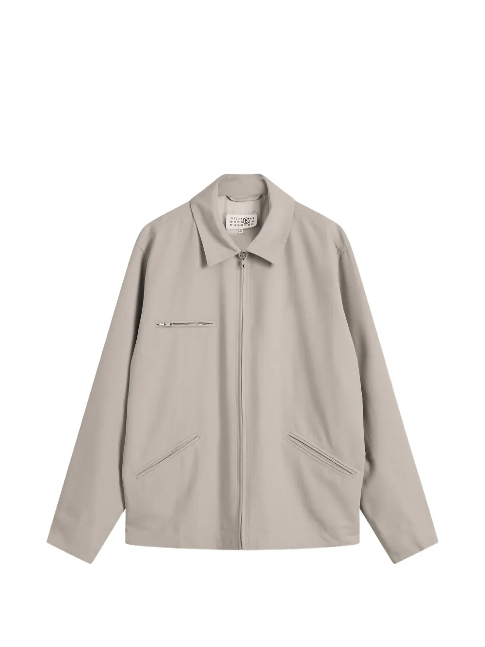 MM6 Maison Margiela zip pocket jacket - Grigio