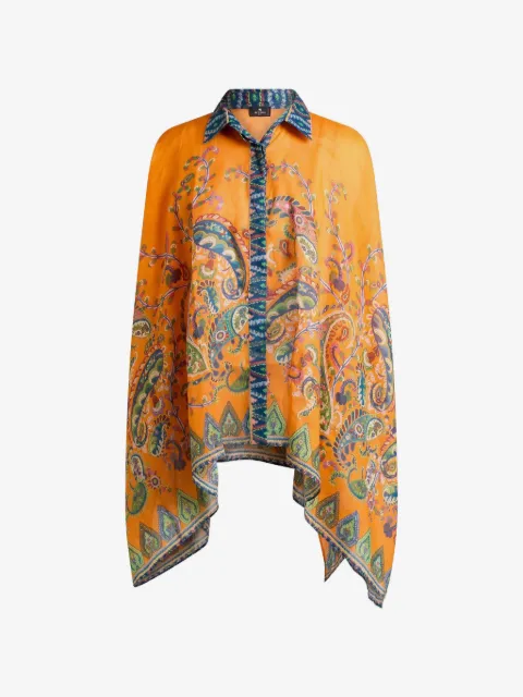 ETRO flared print blouse