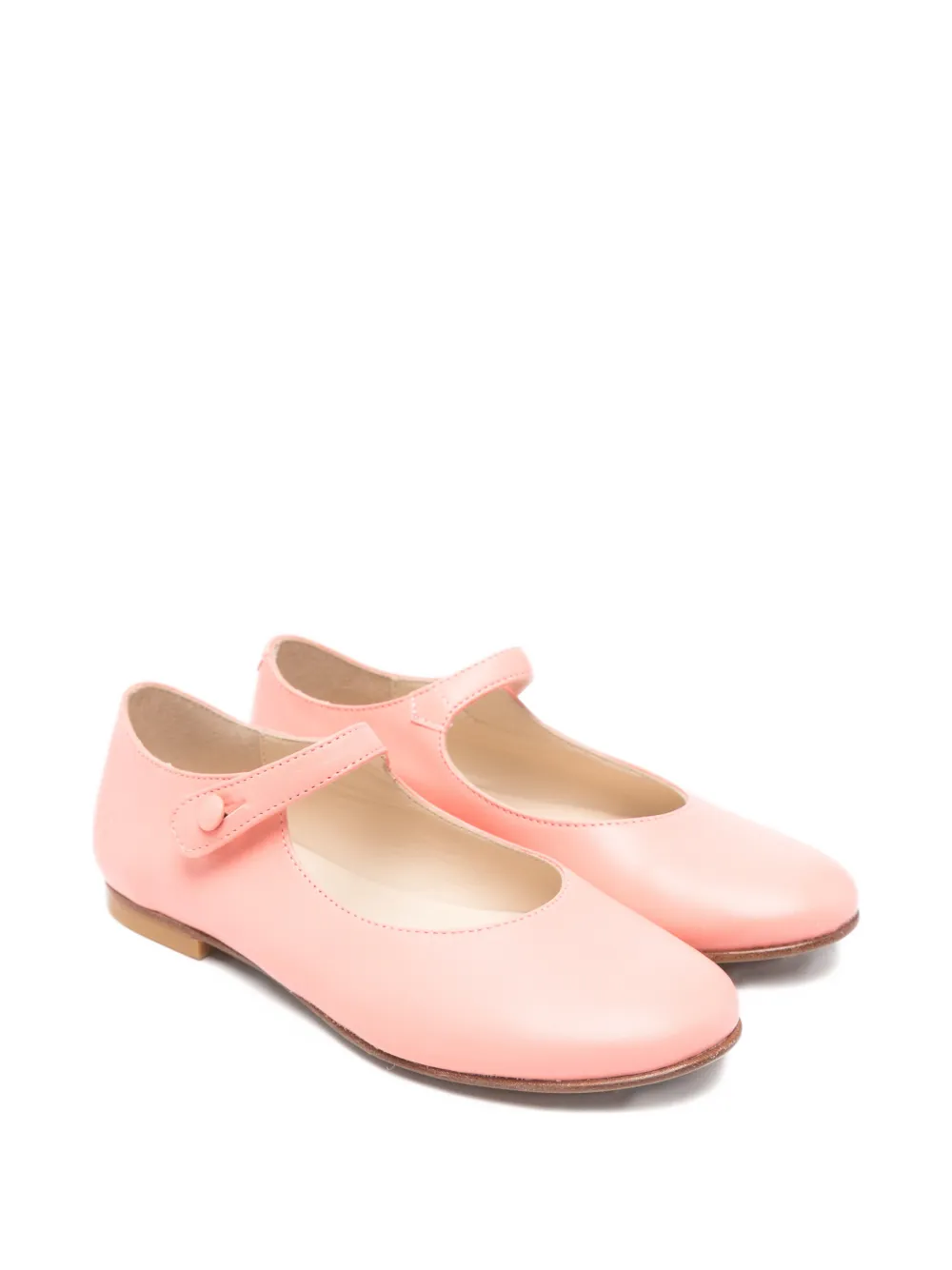 Bonpoint buttoned strap ballet flats - Rosa