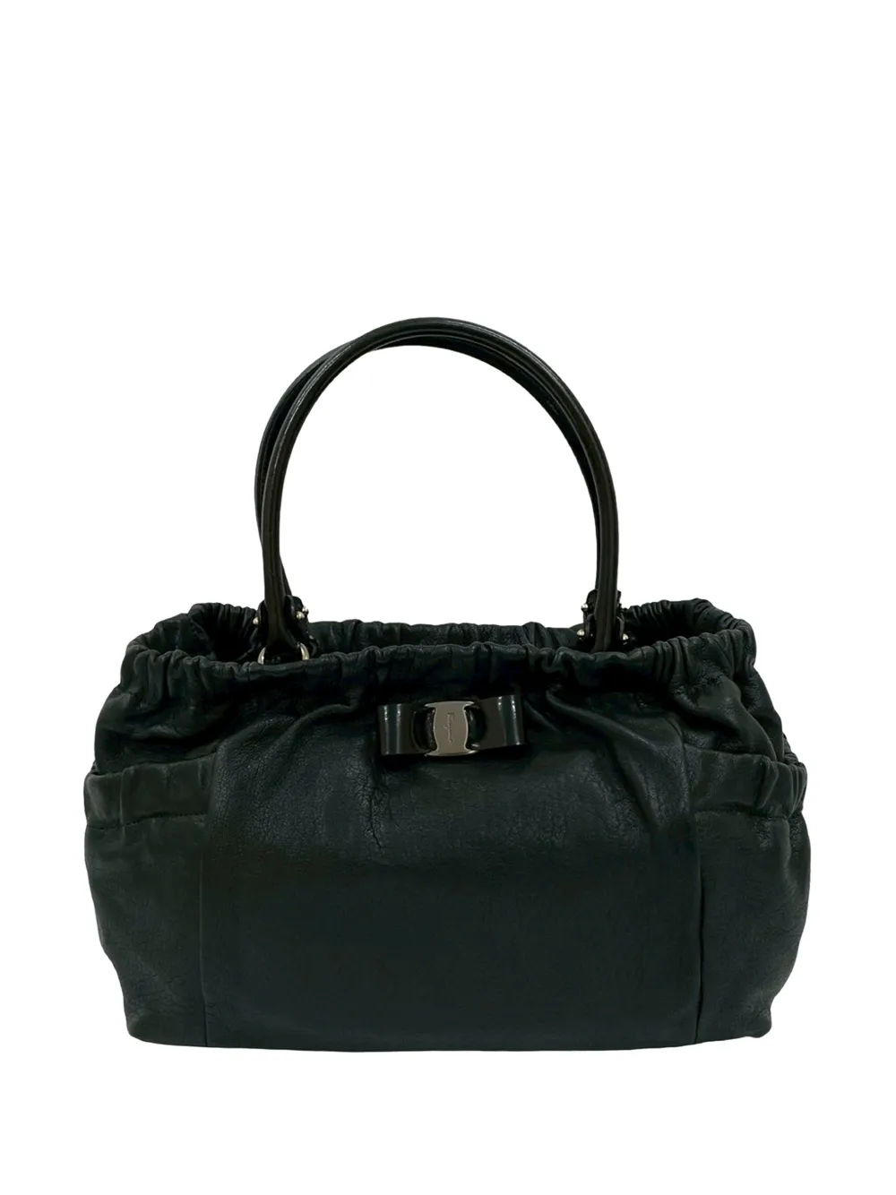 Ferragamo Pre-Owned 2010-2025 Leather Vara Bow handbag - Nero