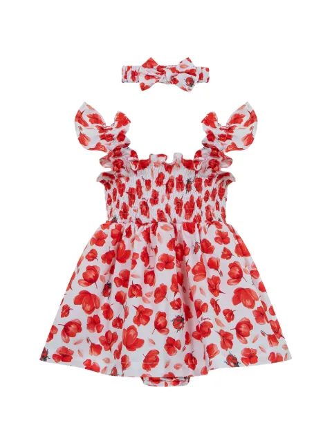 Lapin House floral-print dress set (set of two)