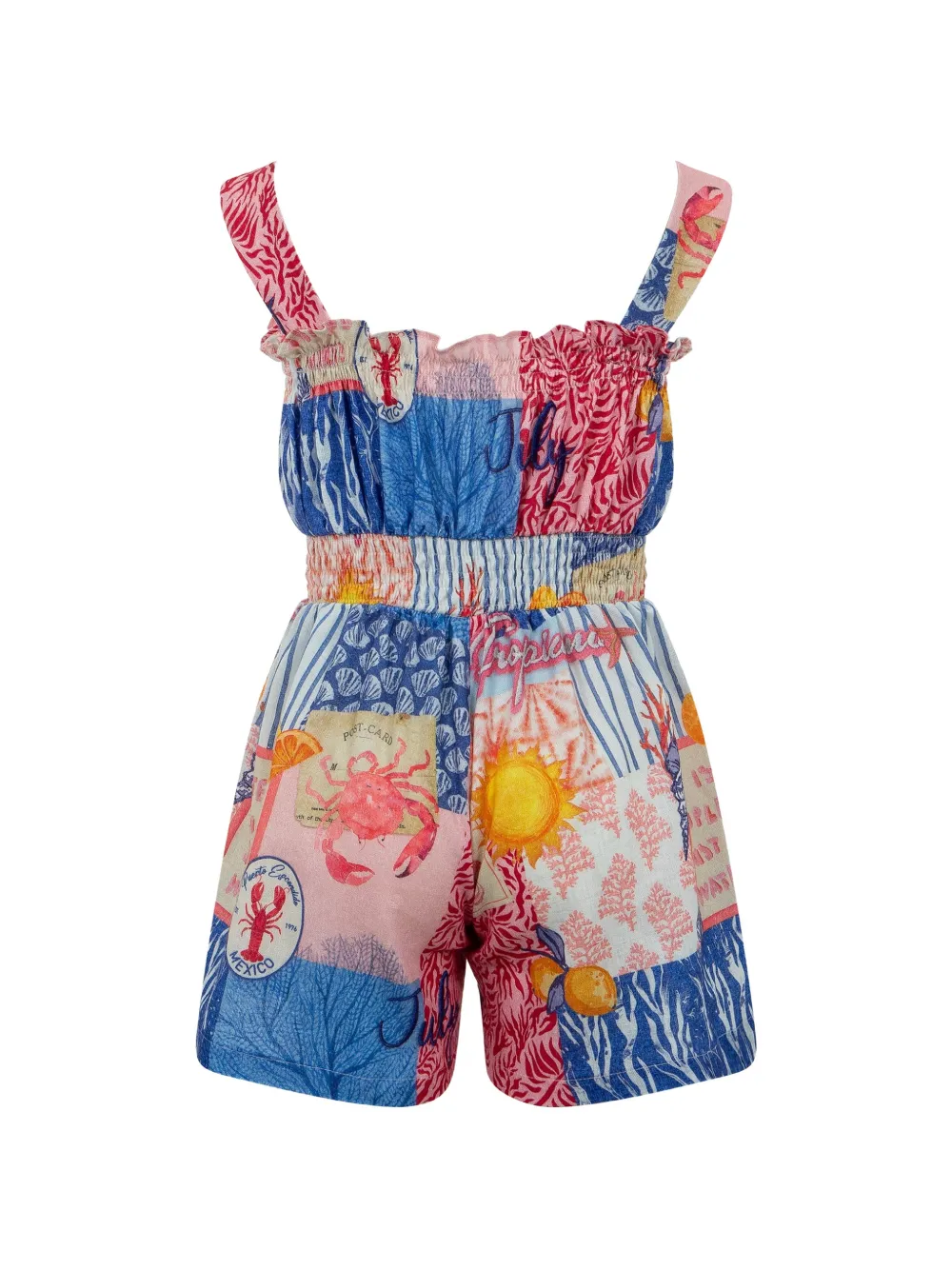  Lapin House Printed Playsuit - Blue 
