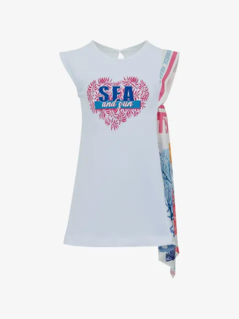 Lapin House heart-print dress