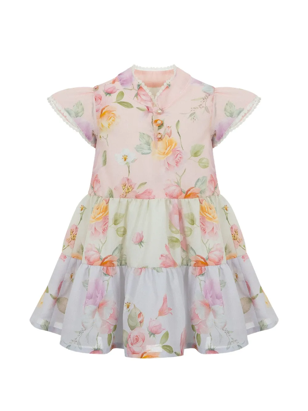 Lapin House floral-print dress - Rosa