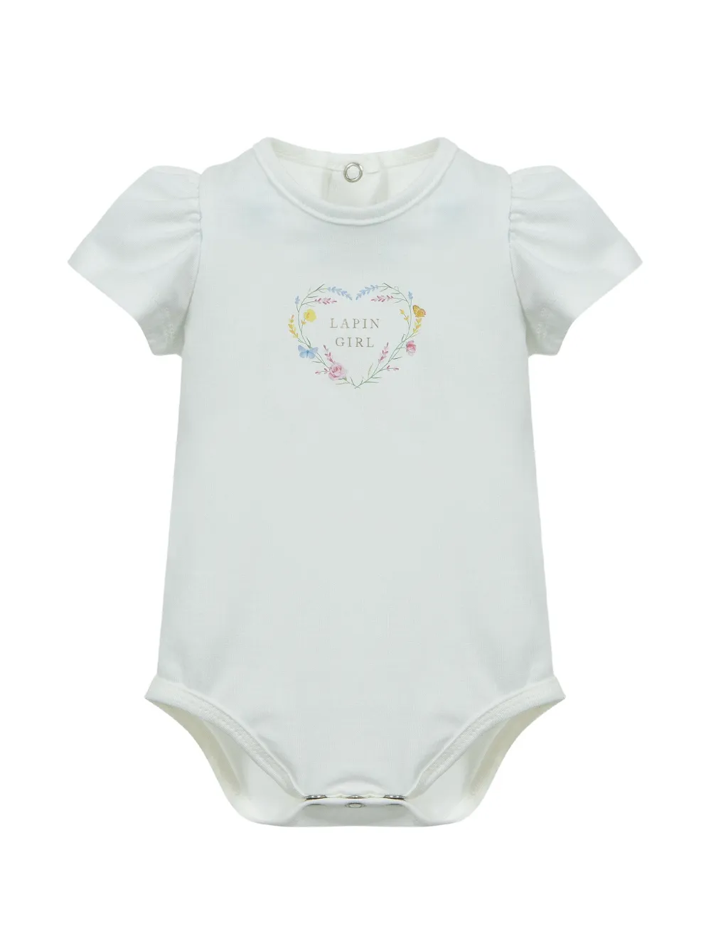 Lapin House Romperset met bloemenprint Wit