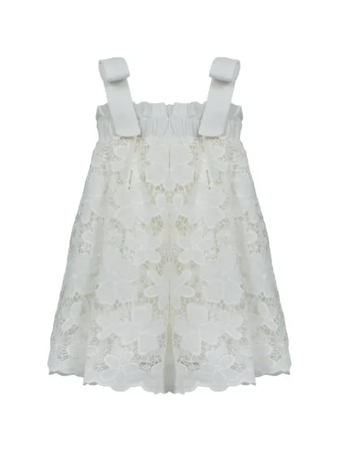 Lapin House floral-embroidery dress