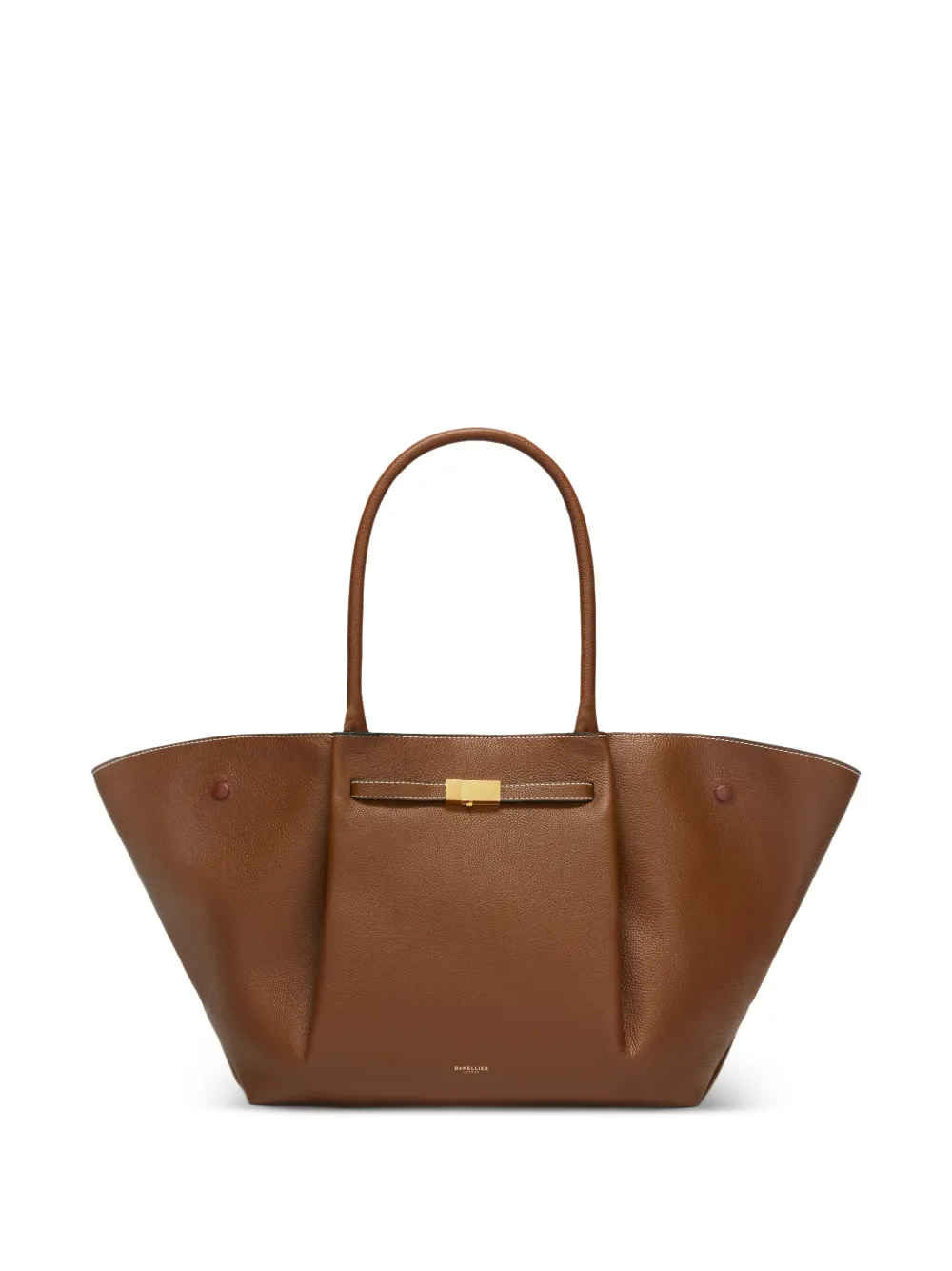 DeMellier midi New York top-handle tote bag - Marrone