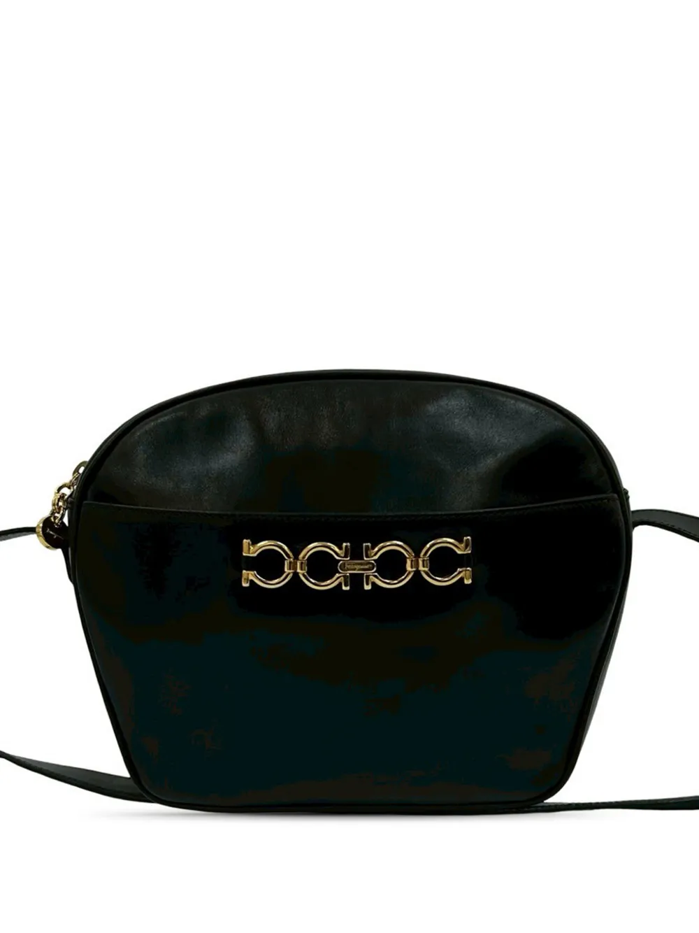 Ferragamo Pre-Owned Borsa a tracolla Gancini in pelle 2000-2025 - Nero