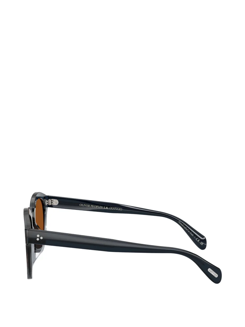 Oliver Peoples Zonnebril met rond montuur Grijs