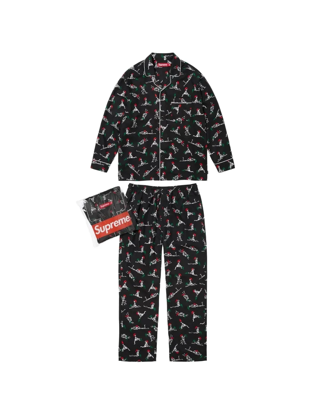 Supreme Hanes Holiday pyjama Zwart